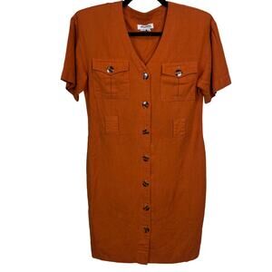 Vintage Depeche Mode Orange Dress